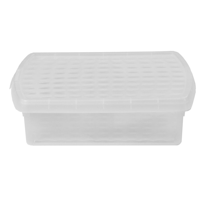 Wham Clip Rectangular Plastic Storage Boxes with Secure Clip Lock Lids Clear/Clear/Clear
