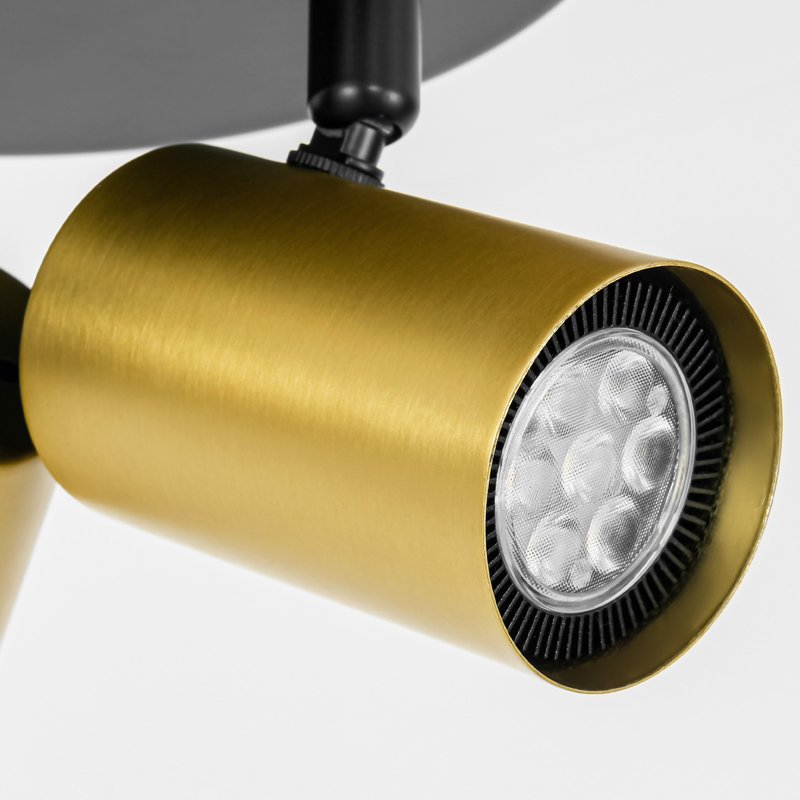 Plafonnier semi-encastré 3 lumières DEL réglables