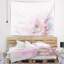 Tapisserie florale belle fleurs roses abstraites-28484779