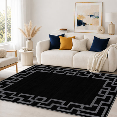 Bella Geometric and Abstract Shaggy Area Rug