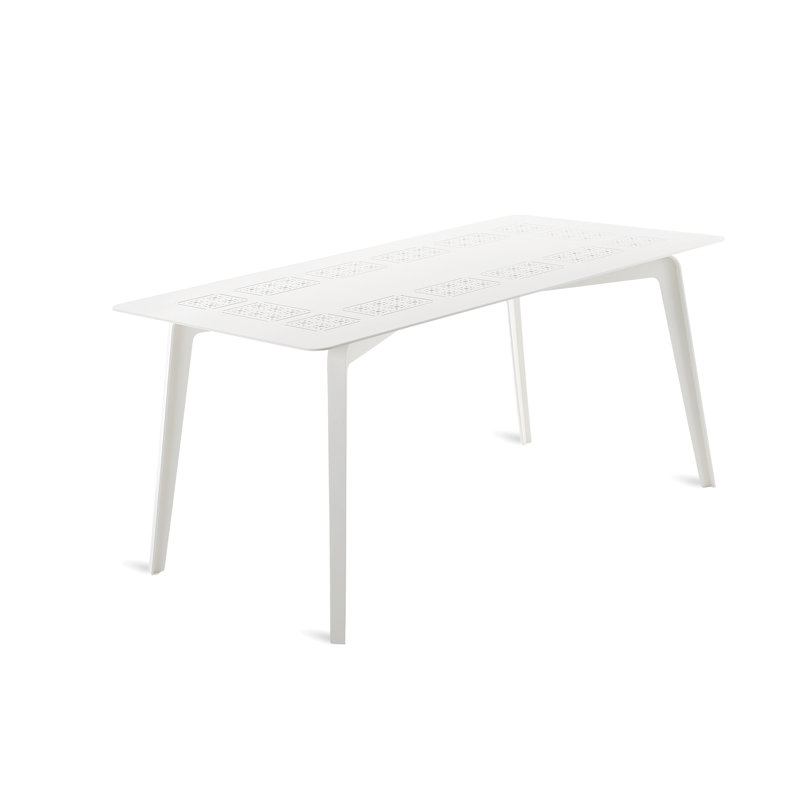 Tline Outdoor Dining Table, White