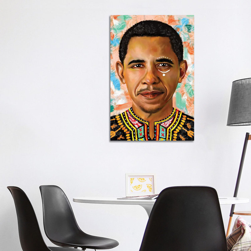 Barack Obama by Crixtover Edwin - Print on Canvas, Wrapped Canvas, 101.6 cm H x 66.04 cm W x 3.175 cm D