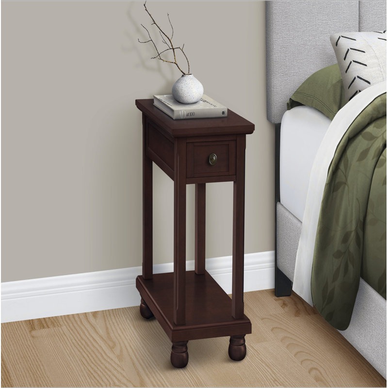 Table d'appoint, table de bout, table d'appoint, table de chevet étroite, chambre à coucher