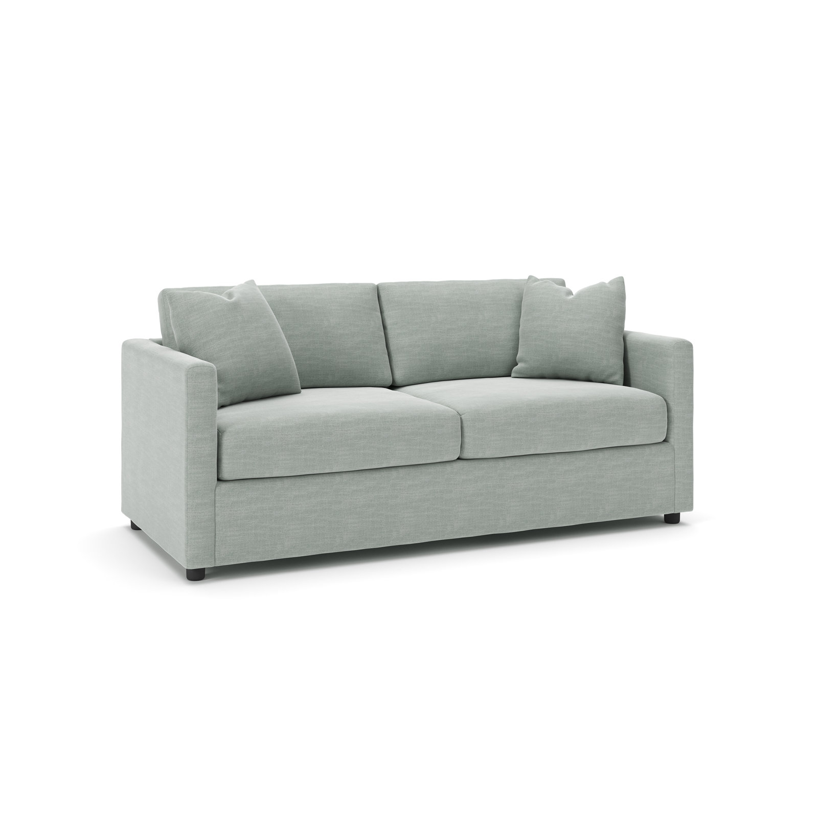 Godwin 75'' Upholstered Sofa, Conversation Capri Basketweave