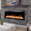 Foyer électrique intelligent ZEF48X Latitude II 48 "Liedeer Homes | Fixation murale et encastrée ultra-mince | Multi-flammes HD, bûches respirantes avec pierres de glace concassée, contrôle de l'application-135262034-135262037