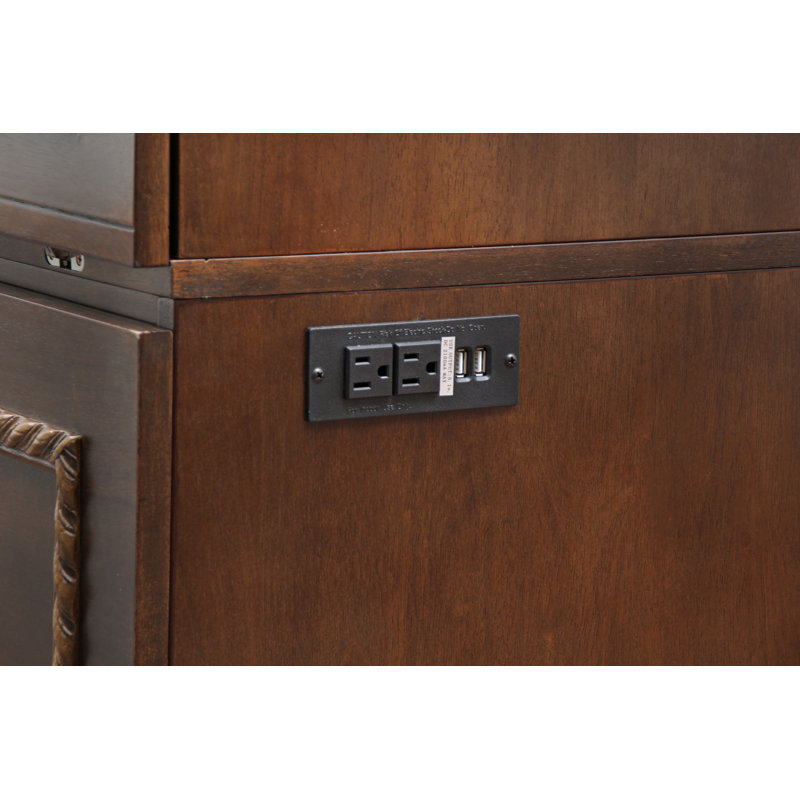 Huldah Murphy Storage Bed, Dark Walnut