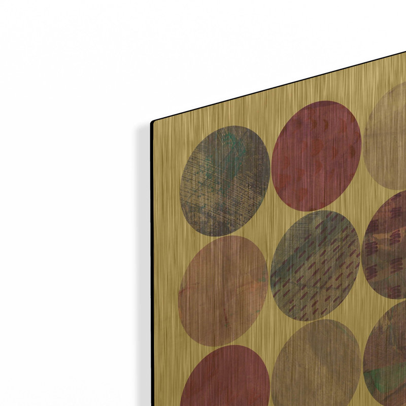 « Kitchen Garden Points 2 » de Melissa Averinos, décor mural en métal doré, 40,6 cm x 61 cm, 16 po x 24 po