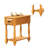 Guzzi Solid Wood Top End Table with Storage