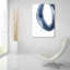 Art mural en verre Ivy Bronx «Bold Blue 2 Dark» par Mercedes Lopez Charro-796580196