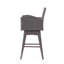 Chaise pivotante multi moderne avec coussin beige doux pour l'extérieur