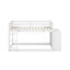 Lit superposé simple au-dessus de simple avec 3 tablettes et 4 tiroirs-1726941609