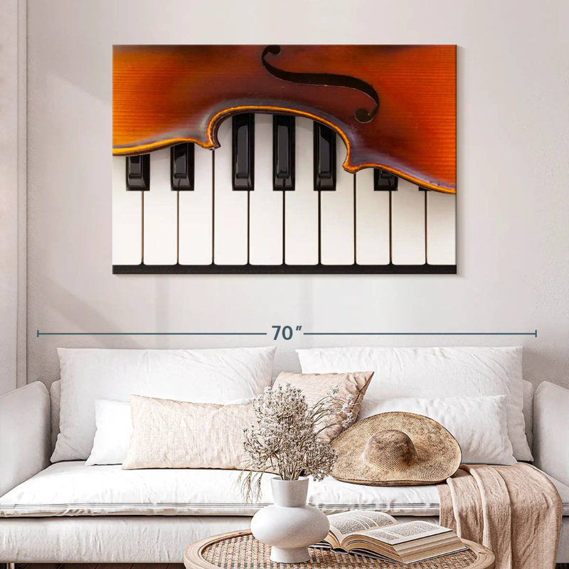 Abarca, piano et violon, H 32 po x l 48 po