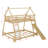 Twin Over Queen House Bunk Bed With Nets And Ramp-1126472616