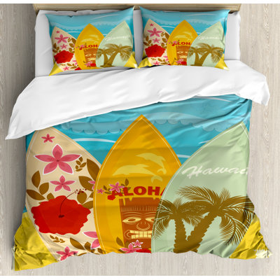 Tiki Bar Modern & Contemporary Duvet Cover
