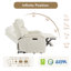 Canapé inclinable électrique en cuir véritable Zachery-733383977-733383976