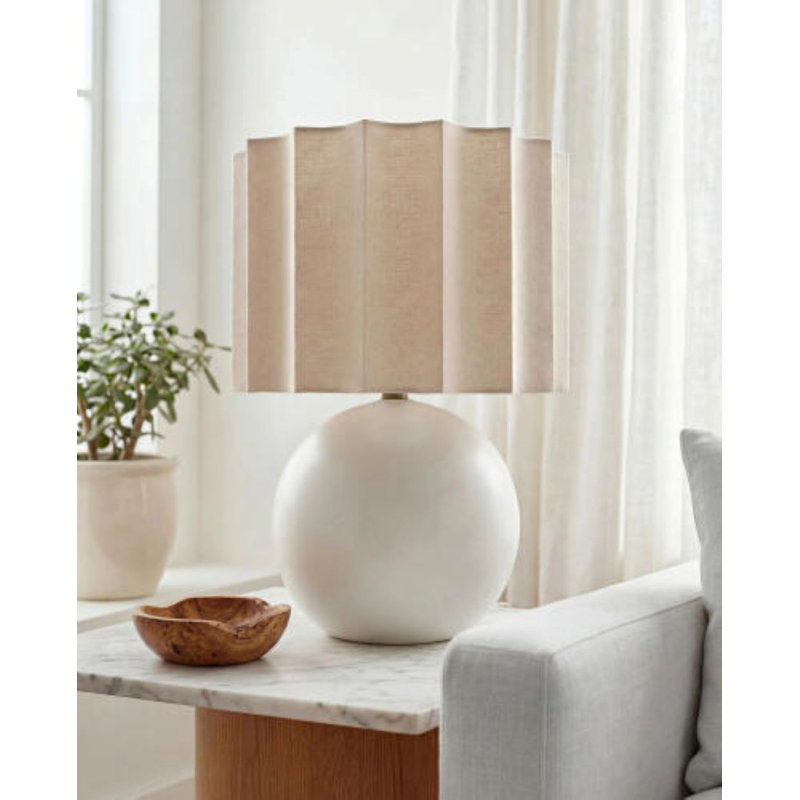 Marisely Table Lamp, Cream