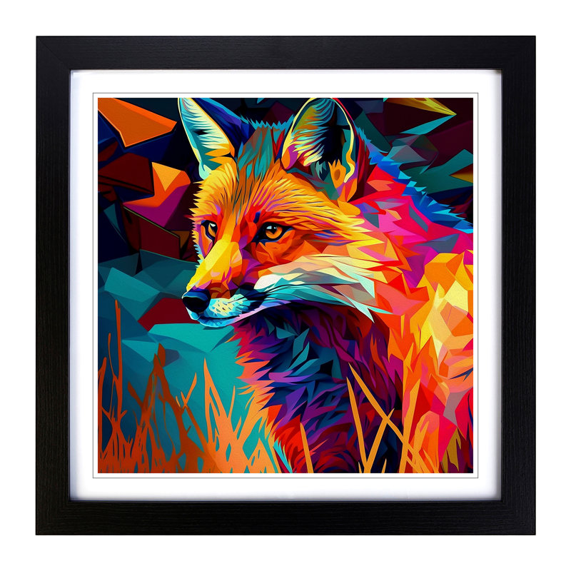Single Picture Frame Print on Wood, Black