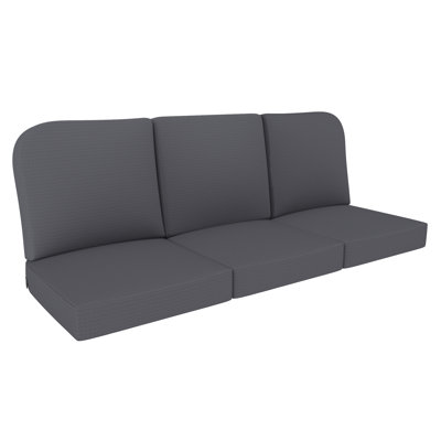 Argyri Set of 3 – 22" x 24" Outdoor Deep Seat Replacement Cushions for Patio Furniture, Anahit 5" Thick High-Density Foam Seat and Back Outdoor Cushions with Water-Repellent & UV-Resistant Fabric
