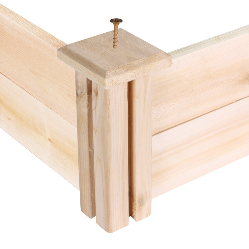 Jardin surélevé en cèdre 4 pieds x 4 pieds Docia