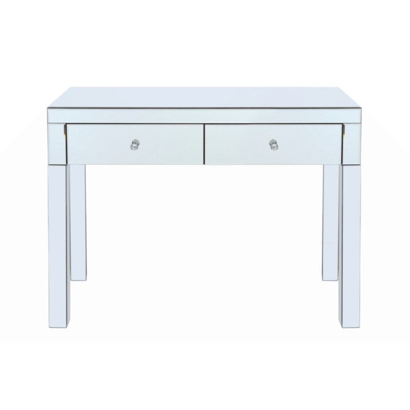 Mirror Desktop Dressing Table, 2 Drawer Dressing Table, Suitable For Female Girl Home Offices
