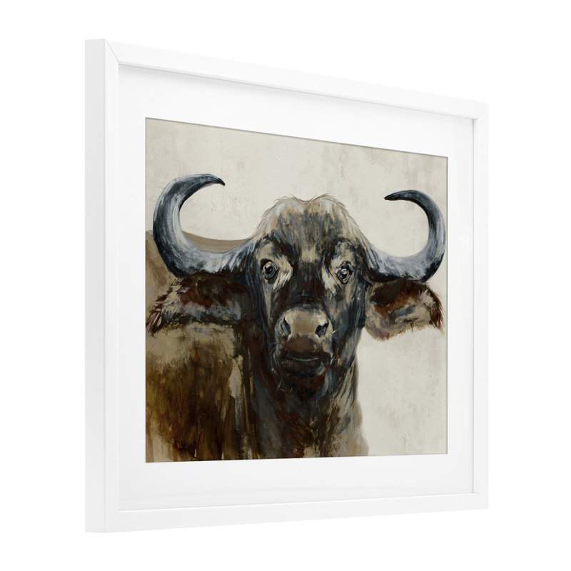Highland Spirit Portrait, reproduction encadrée sous verre, conception de Jacob Q, H 17 po x l 21 po, Cadre blanc côtier