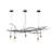 5 - Light Dimmable Geometric Chandelier
