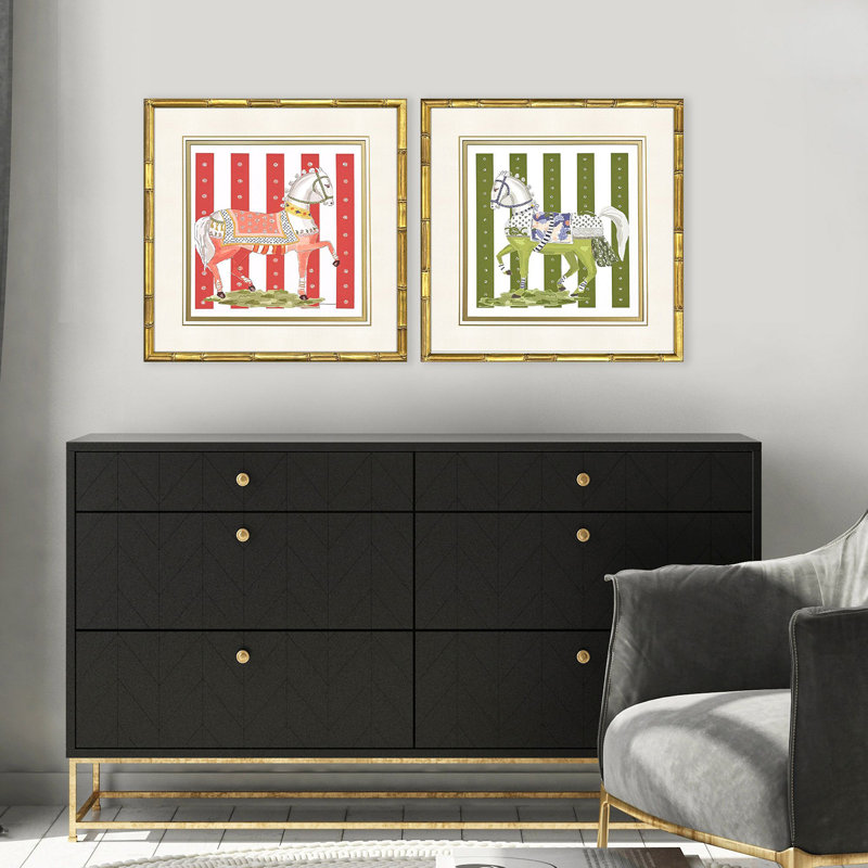 High Stepping Framed Art
