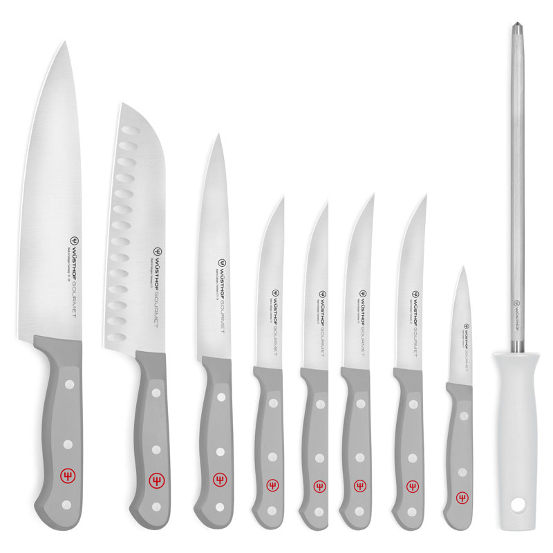 WÜsthof Gourmet Grey 9-pc All Around Knife Set