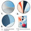Abstract Botanical Minimalism Retro Blue And Red - Abstract Botanicals Wall Decor-949033216-949033343