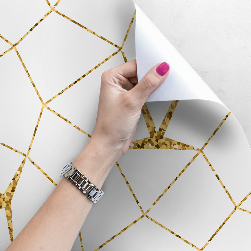Julieth Wallpaper, White, 208cm L x 146cm W