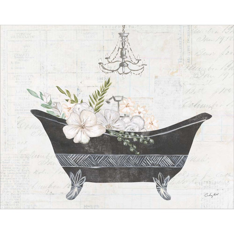 Floral Bath II par Courtney Prahl - impression encadrée