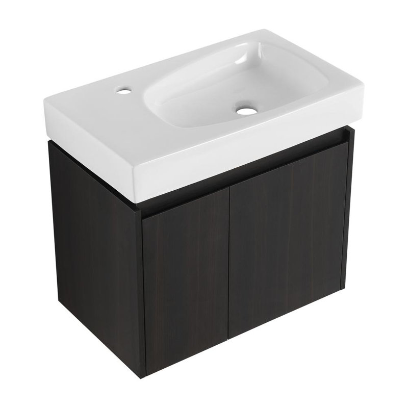 24 Inch Bathroom Vanity with Ceramic Basin