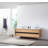 Sintra 72'' Natural Wood veneer plywood Bathroom Vanity with engineered Quartz Top-1827859860-1827859863