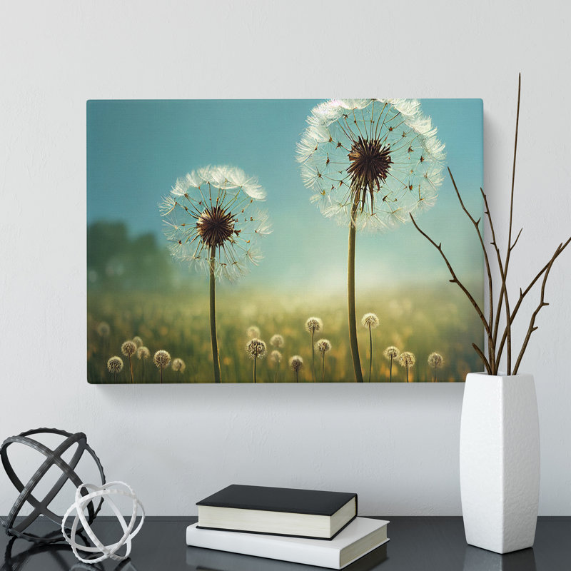 Dandelion Field Vol.5 - Wrapped Canvas, 35cm H x 50cm W x 3cm D