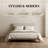 Modern Upholstered Bed Frame with Headboard & Footboard, King Size Platform Bed with Under Bed Storage, 800 lb Capacity, Beige-1858473647