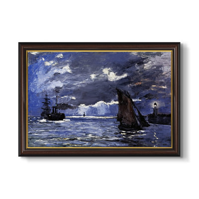 Un paysage marin, expédition au clair de lune, 1864 - Claude Monet - Toile encadrée sur mesure