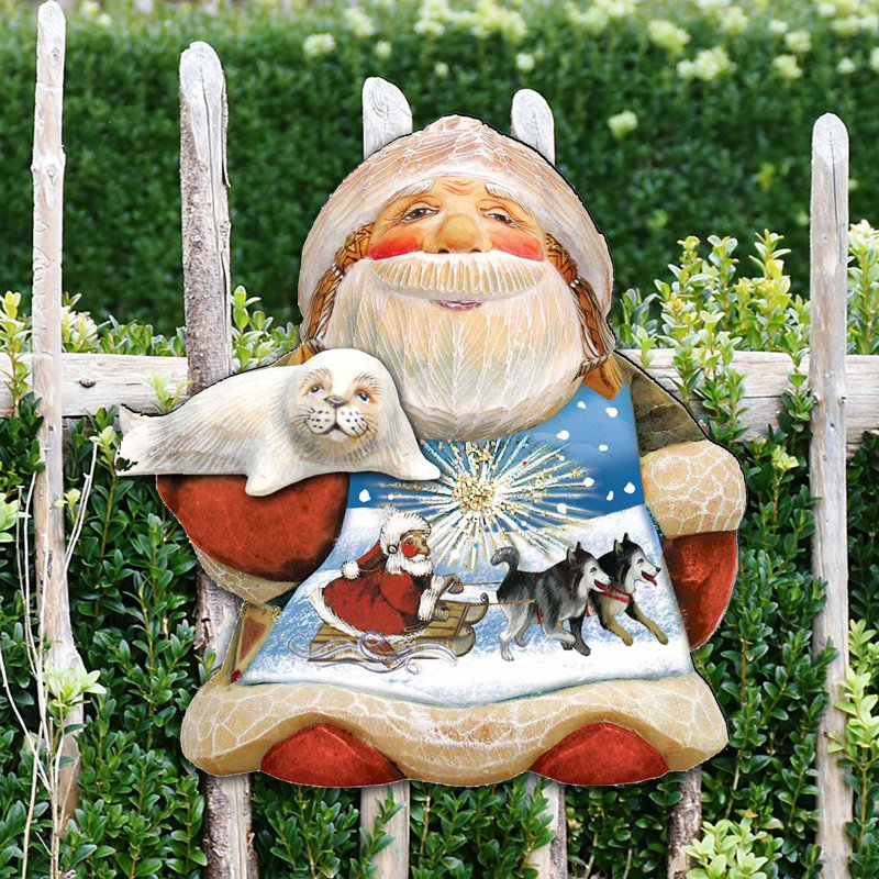 Décoration murale père Noël Northern Light