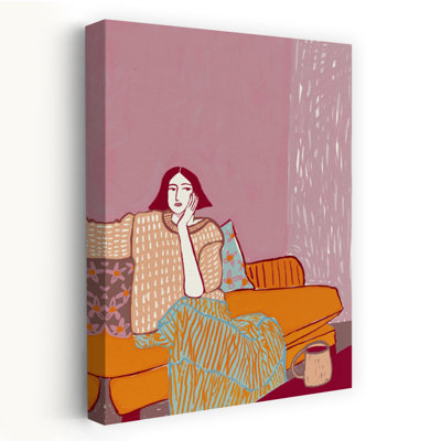 Art contemporain contemporain Lady on Couch