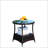Stylish Round Wicker Coffee Table With Clear Tempered Glass Top For Outdoor Patio Use