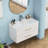 Gloss Wall-Mounted Bathroom Vanity With Mirro-1103263273-1103263272-1103263277