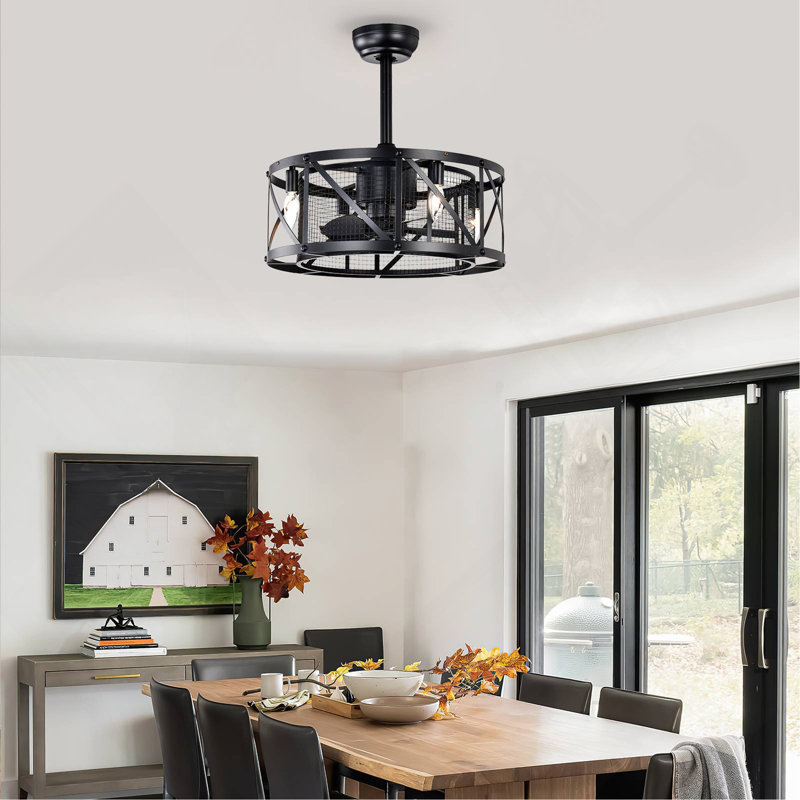 20''Industrial 5-Blade  Ceiling Fan With Remote Control