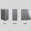 28 cm W 6 -Drawer Wheels / Casters included Mobile Steel Filing Cabinet