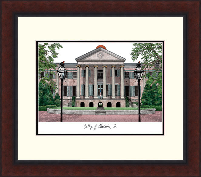 Cadre photo de lithographie alumnus héritée ncaa college of charleston cougars