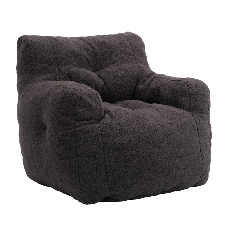 Bean Bag Chair & Lounger, Dark Grey