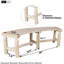 Banc d'extérieur en bois Sinh