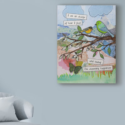 « oiseau of joie », reproduction d’impression sur toile tendue