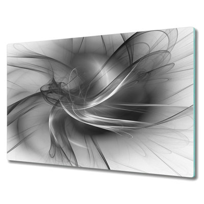 Denes Tempered Glass Spiral Swirls Chopping Board