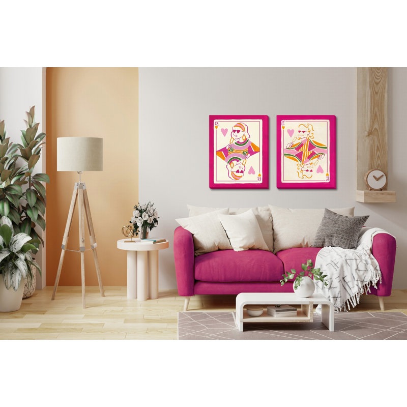 Playing Cards Canvas Wall Art Set