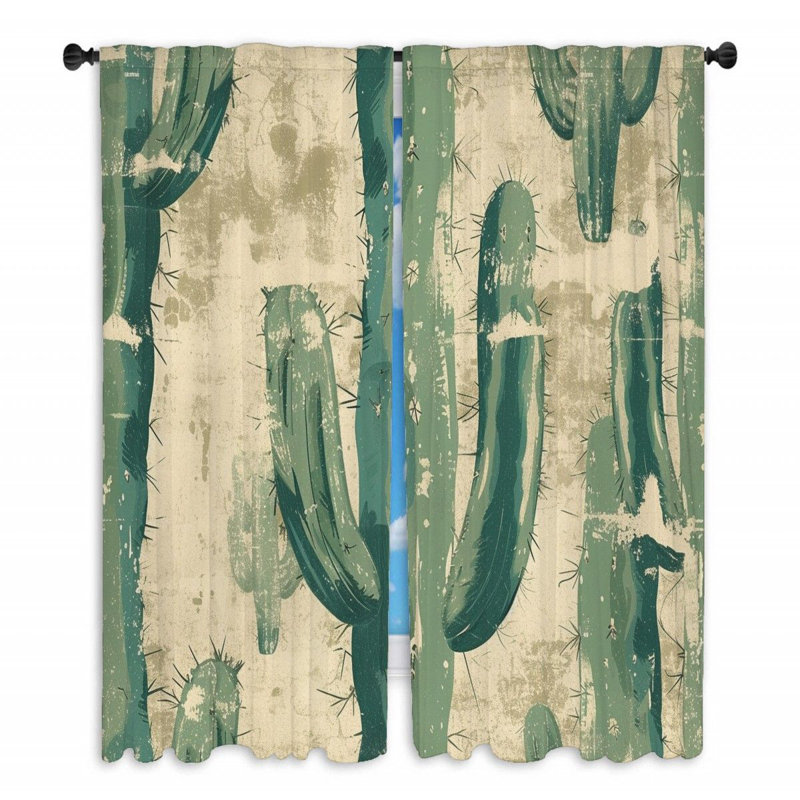 Kwaku Room Darkening Curtain Pair, 20" W x 54" L