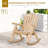 Outsunny Outdoor Wooden Rocking Chair-436272470